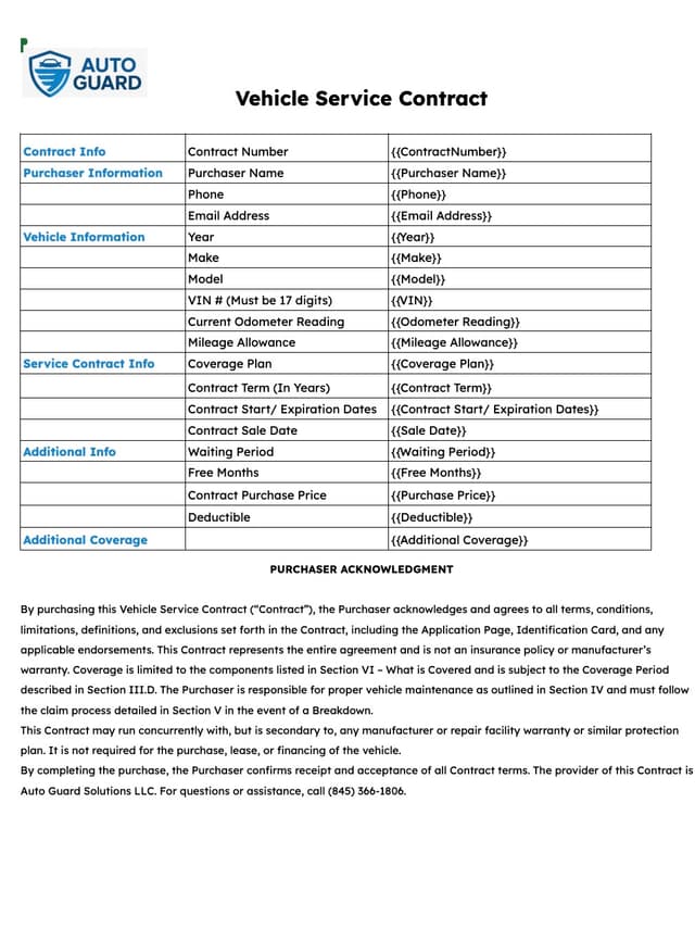 Sample Policy